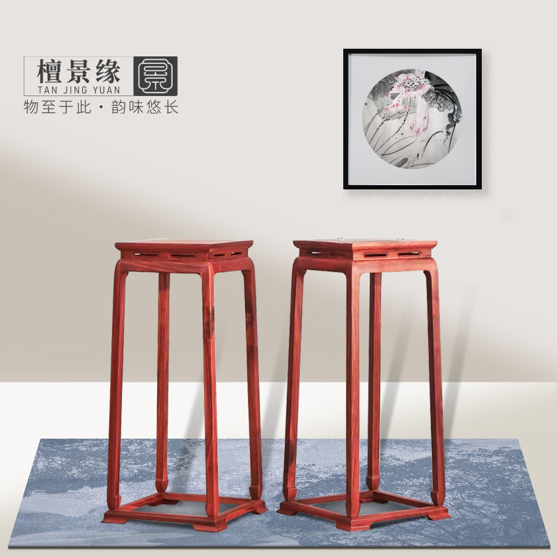 红木花架:打造生活中的艺术品 红木花架:打造生活中的艺术品